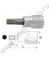 612113 UNIOR Cheie bit cu profil SPLINE prindere patrat 3/8", M5, 236/2ZX