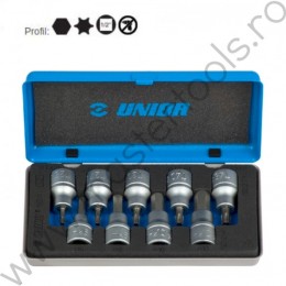 Trusa chei bit TX si HEX 1/2" UNIOR