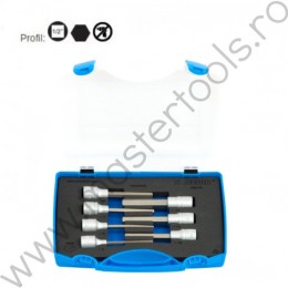 Set chei bit hexagonale prindere patrat 1/2 UNIOR