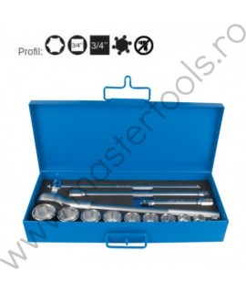 Trusa chei tubulare 3/4 UNIOR 602742