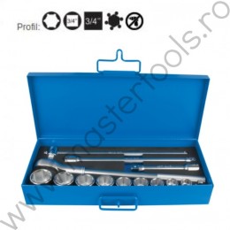 Trusa chei tubulare 3/4 UNIOR 602742