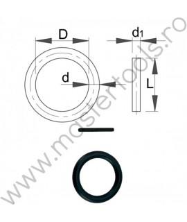 612079 UNIOR Garnitura pentru chei tubulare de impact 3/8", 6-12 mm, 230.8/5