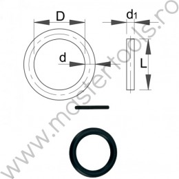 612079 UNIOR Garnitura pentru chei tubulare de impact 3/8", 6-12 mm, 230.8/5