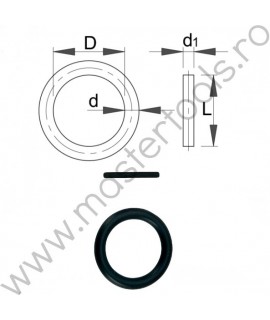 603997 UNIOR Garnitura pentru chei tubulare de impact 1/2", 10-14 mm, 231.8/4