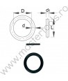 603997 UNIOR Garnitura pentru chei tubulare de impact 1/2", 10-14 mm, 231.8/4
