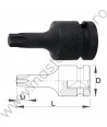 612874 UNIOR Cheie bit de impact profil TORX prindere patrat 1/2", T30