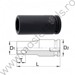 607934 UNIOR Cheie tubulara lunga de impact prindere patrat 3/4", 17 mm, 232/4L6p