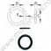 615254 UNIOR Garnitura pentru cheie tubulara de impact 1", 22-70 mm, 233.8/4
