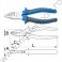 607869 Cleste combinat maner bimaterial taiere 2.5 mm lungime 200 mm