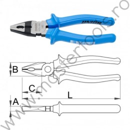 608670 UNIOR Cleste combinat 405/4G taiere maxim 2.5 mm lungime 200 mm