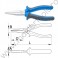 607879 UNIOR Cleste cu varfuri late 472/1BI lungime 160 mm