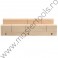 29210 VOREL Cutie lemn pentru taiat oblic, 300 x 80 mm