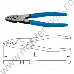 607950 UNIOR Cleste de sertizat prindere 16mm lungime 180mm 424/4P