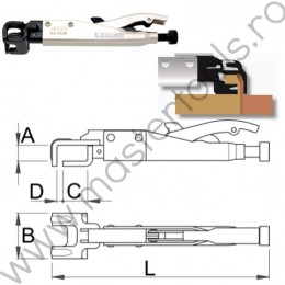 Cleste strangere autoblocant pentru sudura UNIOR ﻿612888