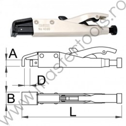 Cleste strangere autoblocant pentru sudura UNIOR ﻿612890