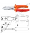 610428 UNIOR Cleste tais lateral izolat la 1000 V, 180 mm, 466/1VDEBI