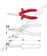 619182 UNIOR Cleste cu varfuri late izolat la 1000V, 140mm, 472/1VDEDP