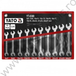 Set 10 chei fixe YATO YT-0380