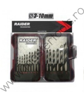 Set de 15 burghie gauri zidarie 3-10 mm prindere cilindrica RAIDER
