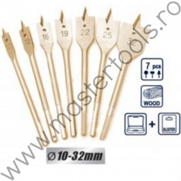 Set burghie plate gaurit lemn 10-32mm RAIDER
