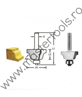 D-48751 MAKITA Freza 28.6 mm,sanfrenare in doua trepte,tija 8 mm