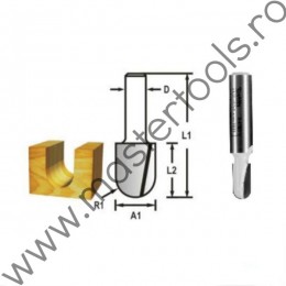 D-48016 MAKITA Freza profilata U, diametru 15.8mm, tija cilindrica 8mm