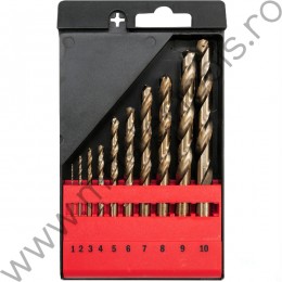 Set de 10 de burghie cobalt YATO YT-41603