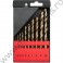 Set de 10 de burghie cobalt YATO YT-41603