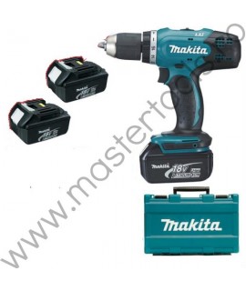 MAKITA DDF453RFE3 Masina de insurubat si gaurit cu trei acumulatori Li-Ion de 18 V