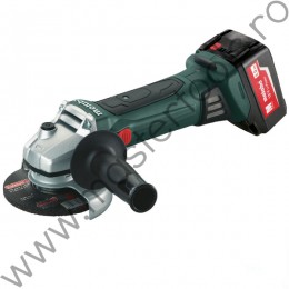 Polizor unghiular disc 125mm doi acumulatori Li-Ion 18 V 4.0 Ah METABO