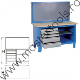 Banc de lucru cu panou UNIOR