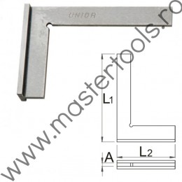 UNIOR Echer de tamplarie cu talpa, 125 mm