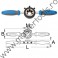 UNIOR Scula de filetat furca, 1"x24 tpi UNIOR Scula de filetat furca, 1"x24 tpi