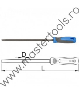 UNIOR Pila rotunda cu maner, bastard, 220x100 mm