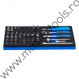 Set de capete chei tubulare 1/4 si accesorii UNIOR