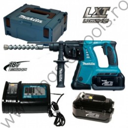 Ciocan rotopercutor cu prindere SDS-Plus si doi acumulatori legati in serie de 36 V MAKITA