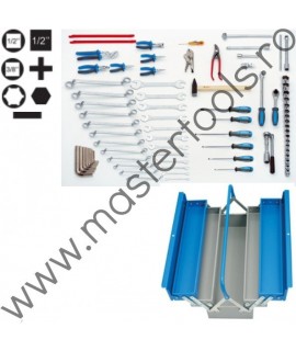 Set de scule in cutie metalica UNIOR 601996