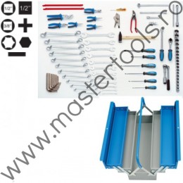 Set de scule in cutie metalica UNIOR 601996