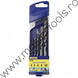 IRWIN TOOLS Set burghie cu coada cilindrica multimaterial