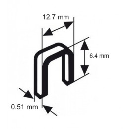 SENCO Capse tip F 6.4 mm