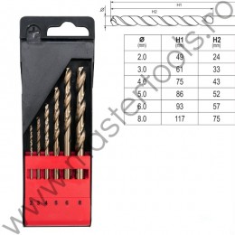 YATO Set burghie cobalt pentru metal