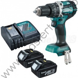 MAKITA Masina de insurubat gaurit cu percutie 2 acum. li-ion 18V 3Ah