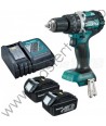 MAKITA Masina de insurubat gaurit cu percutie 2 acum. li-ion 18V 3Ah