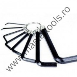 56380 VOREL Set 8 chei imbus hexagonale, 2-10 mm