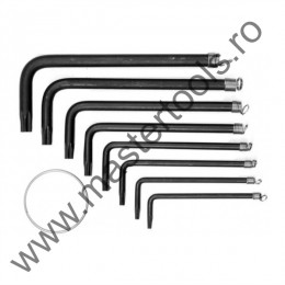 56600 VOREL Set 8 chei cu cap torx, T10 - T40