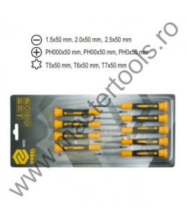 64501 VOREL Set 9 surubelnite de lacatuserie