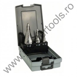 BOSCH Set 3 burghie in trepte HSS
