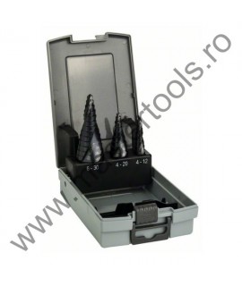BOSCH Set 3 burghie in trepte HSS-AITiN