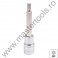 YATO YT-04398 Bit hexagonal 17 mm cu adaptor 1/2 lungime 100 mm