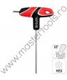 YATO Set 8 imbusuri cu maner T si tija hexagonala cu bila YT-05597